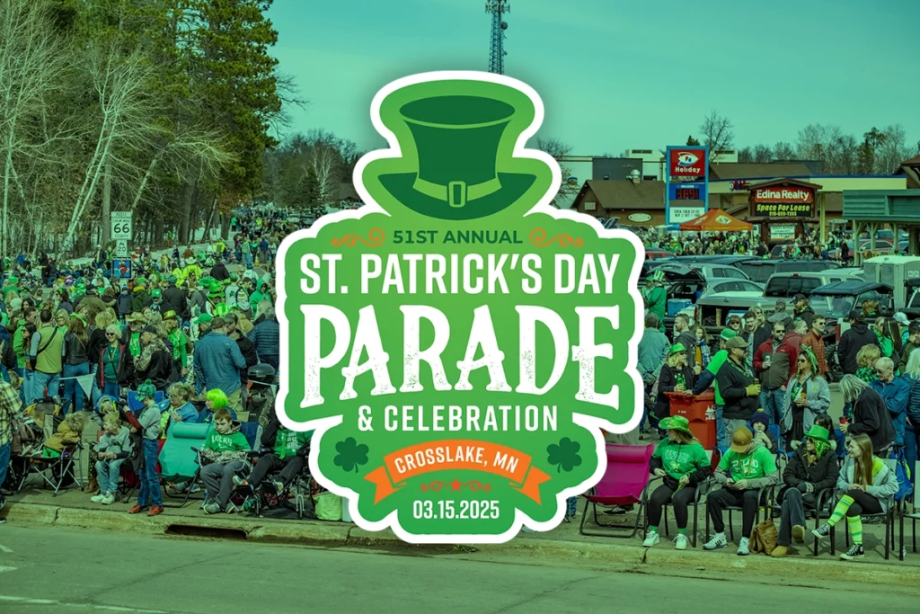Crosslake St.Patrick's Day photo and Logo Save the Date